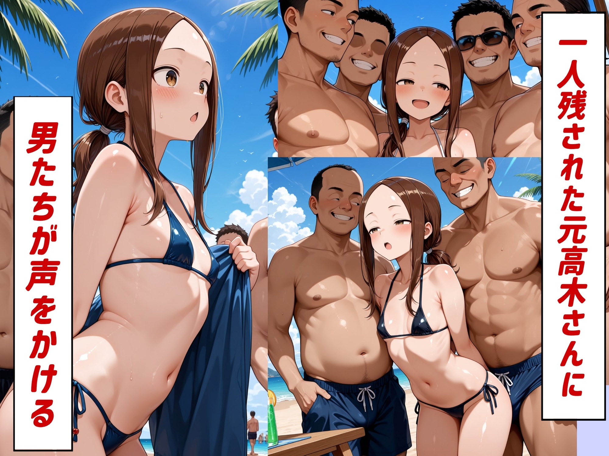 浜辺の元高木さん
