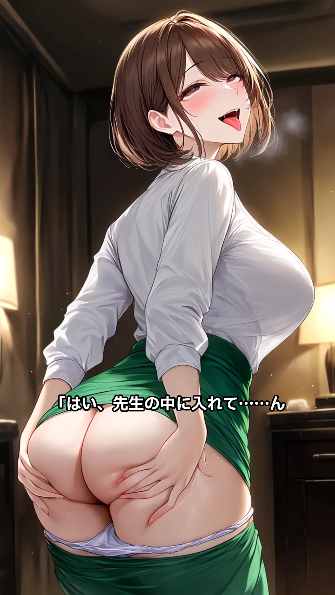 騎乗位が大好きマチコ先生のお尻
