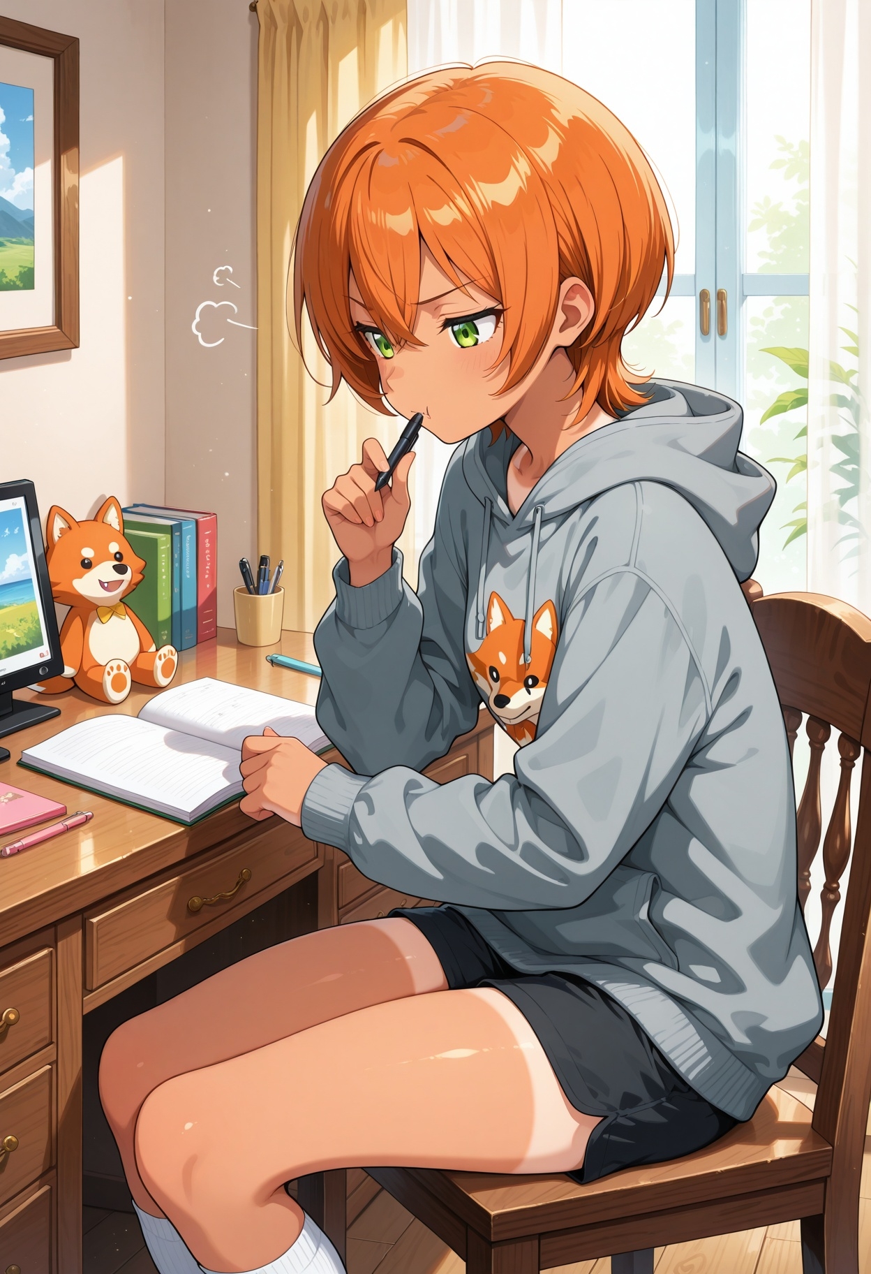 【AI CG集】家庭教師の日、教え子の部屋で～5人の教え子の場合～