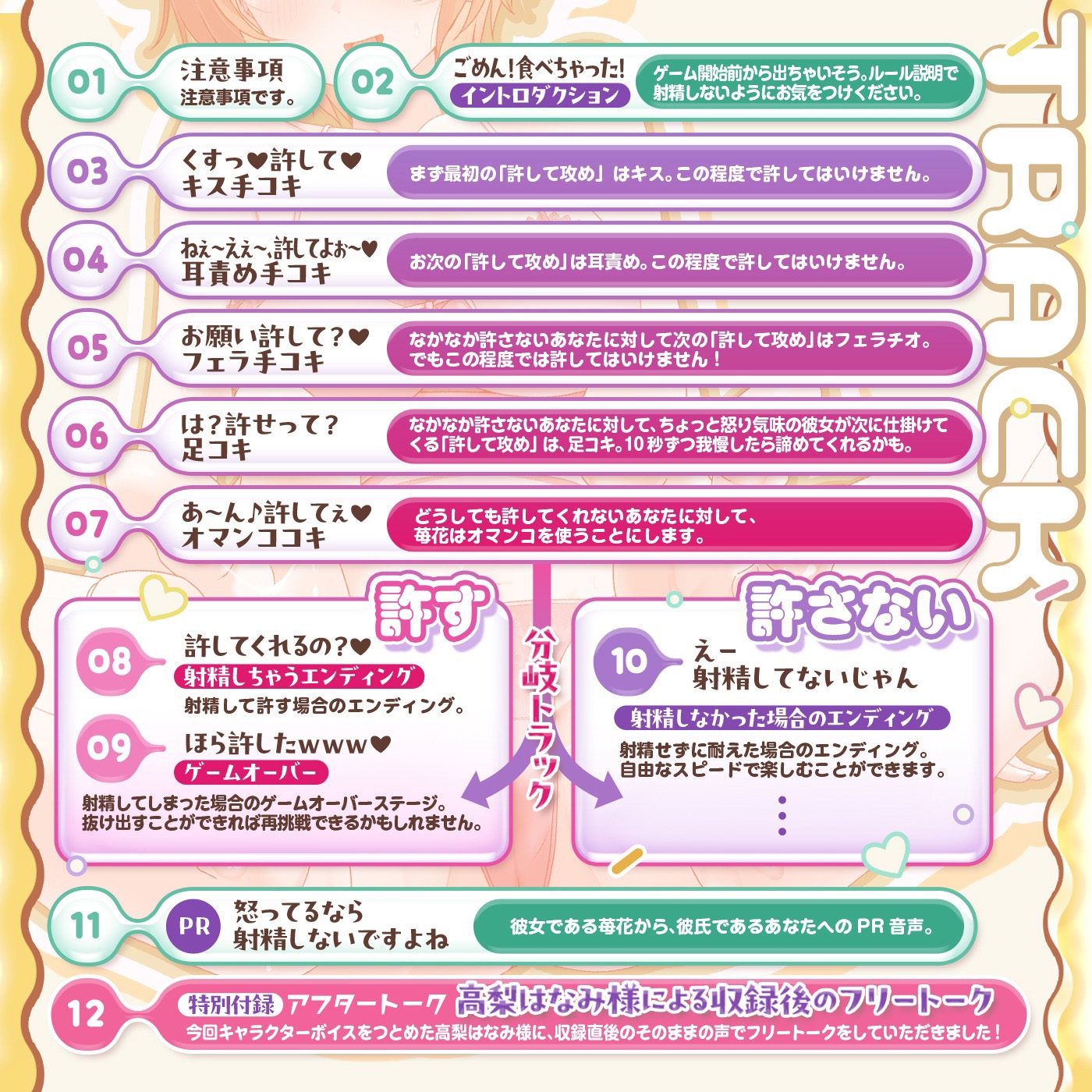 【射精我慢ゲーム】プリン食べちゃった♪「射精de仲直り1」〜ぼくは怒ってるの！彼女が手コキやフェラで怒りを鎮めようとしてくるけど絶対に許さない！〜【許して攻め】