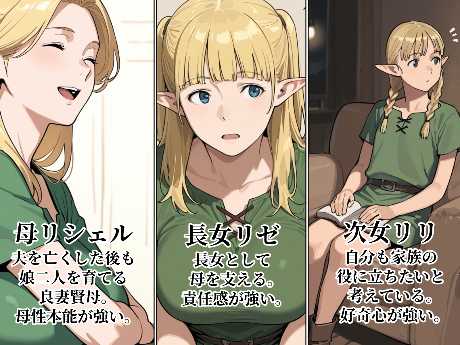 異世界転移でエルフ母娘甘やかしハーレム生活