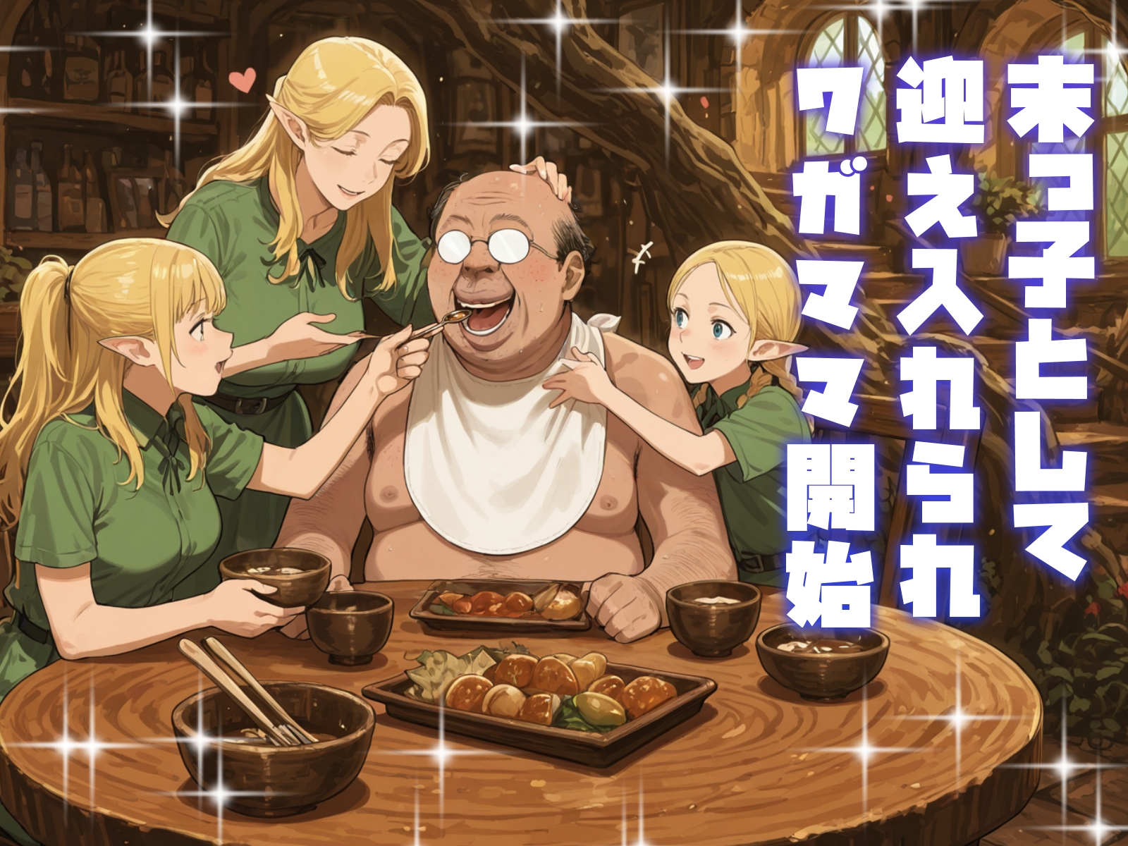 異世界転移でエルフ母娘甘やかしハーレム生活
