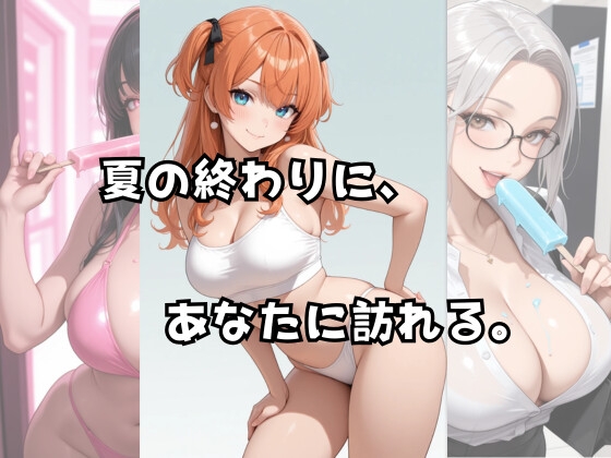 アイスを食べる美女たち。〜夏の終わりに〜