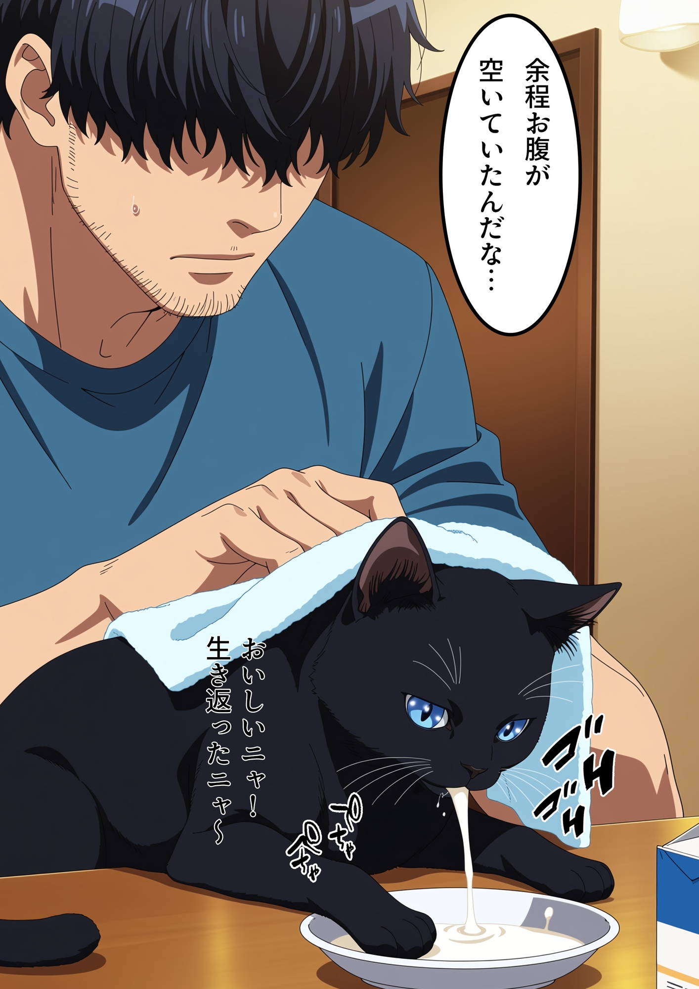 黒猫ギャルの恩返し