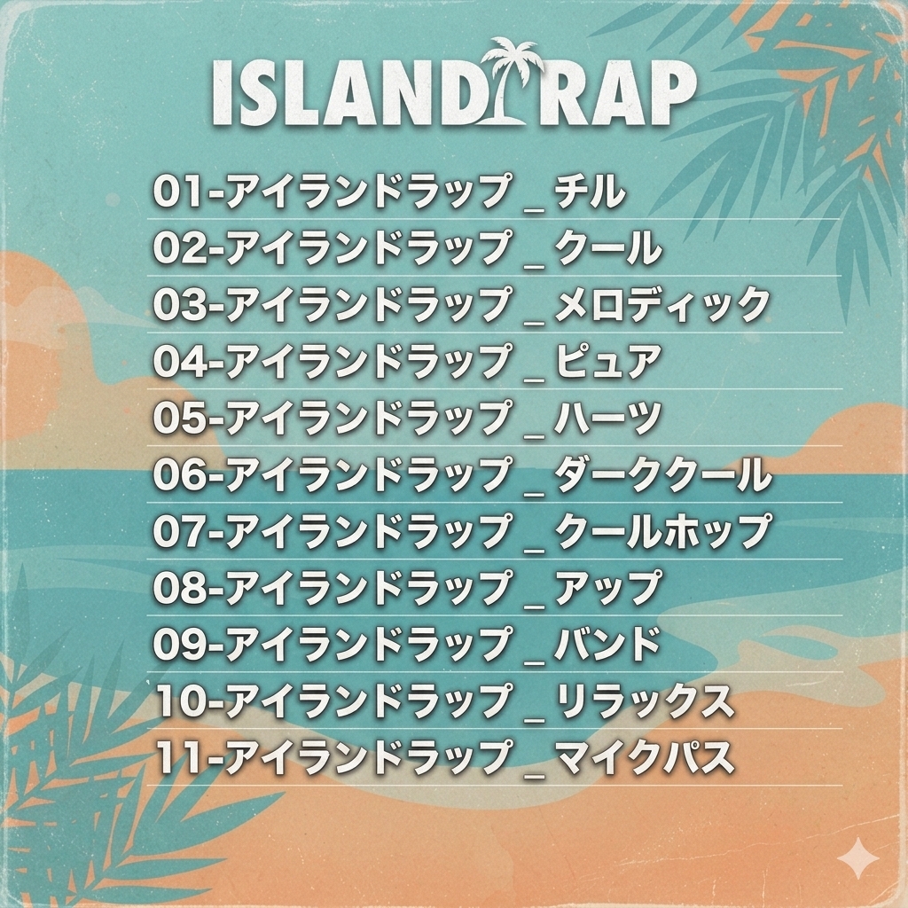あの時のアイランドラップAIリミックス集