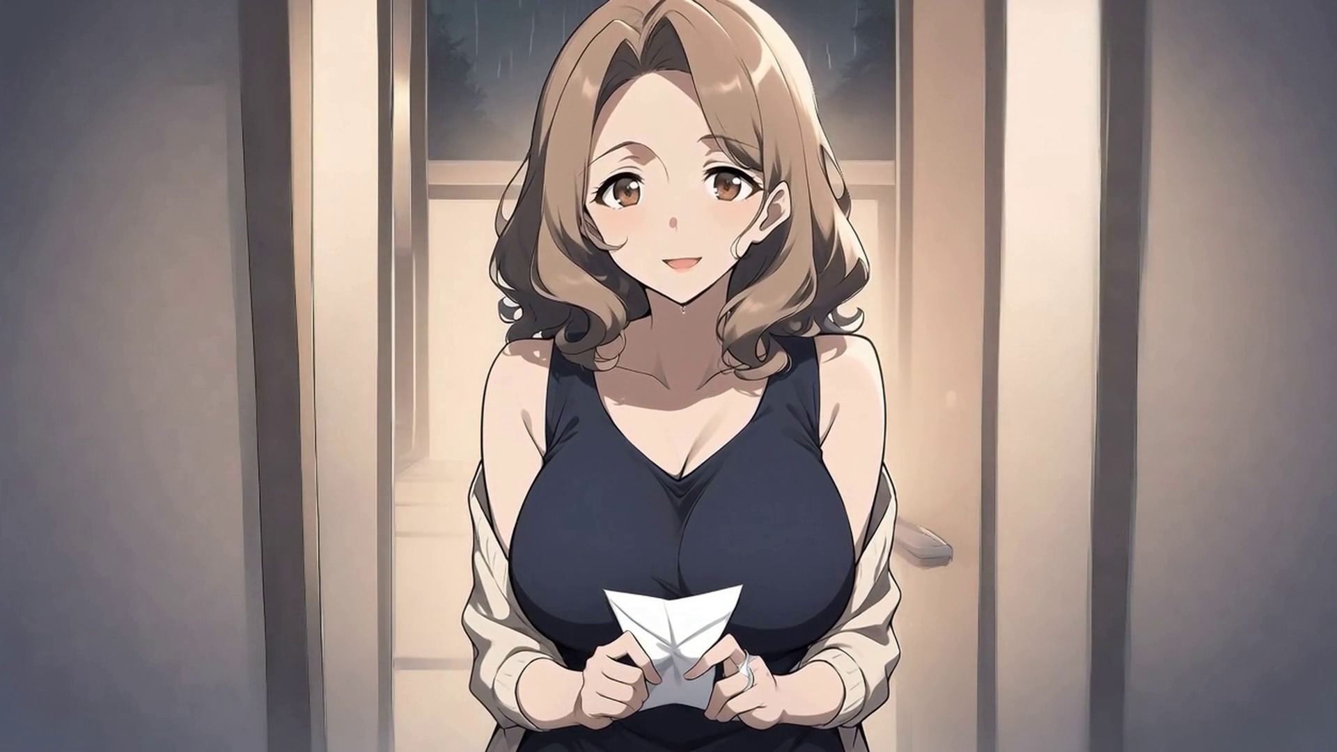 人妻お姉さんと中出しの夜 ── 隣の美織さん・第2話「合鍵」【60fps全編アニメ・声つき】