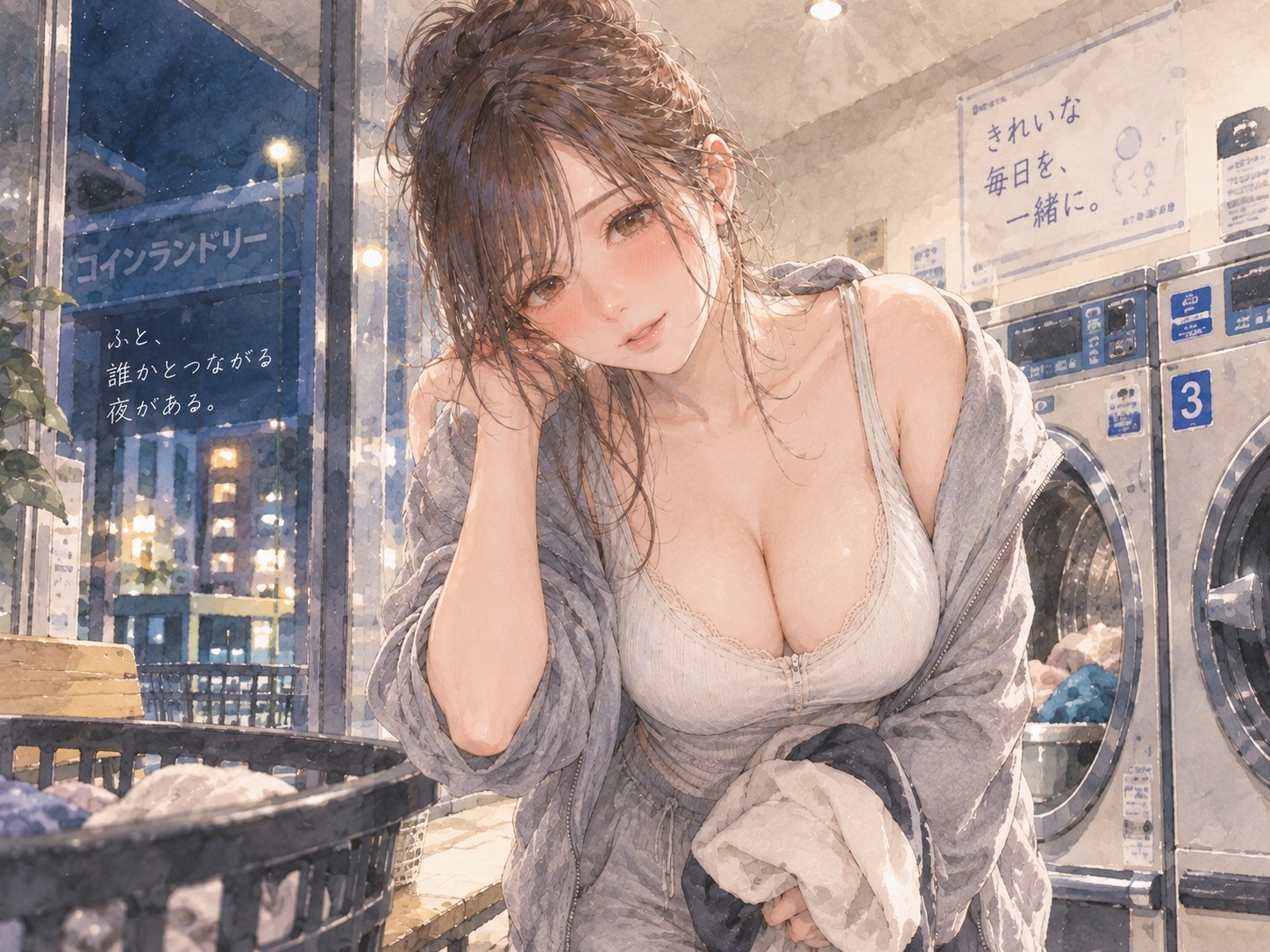 『コインランドリーで毎週会うお姉さんと、洗濯が終わるまで話すだけ。』