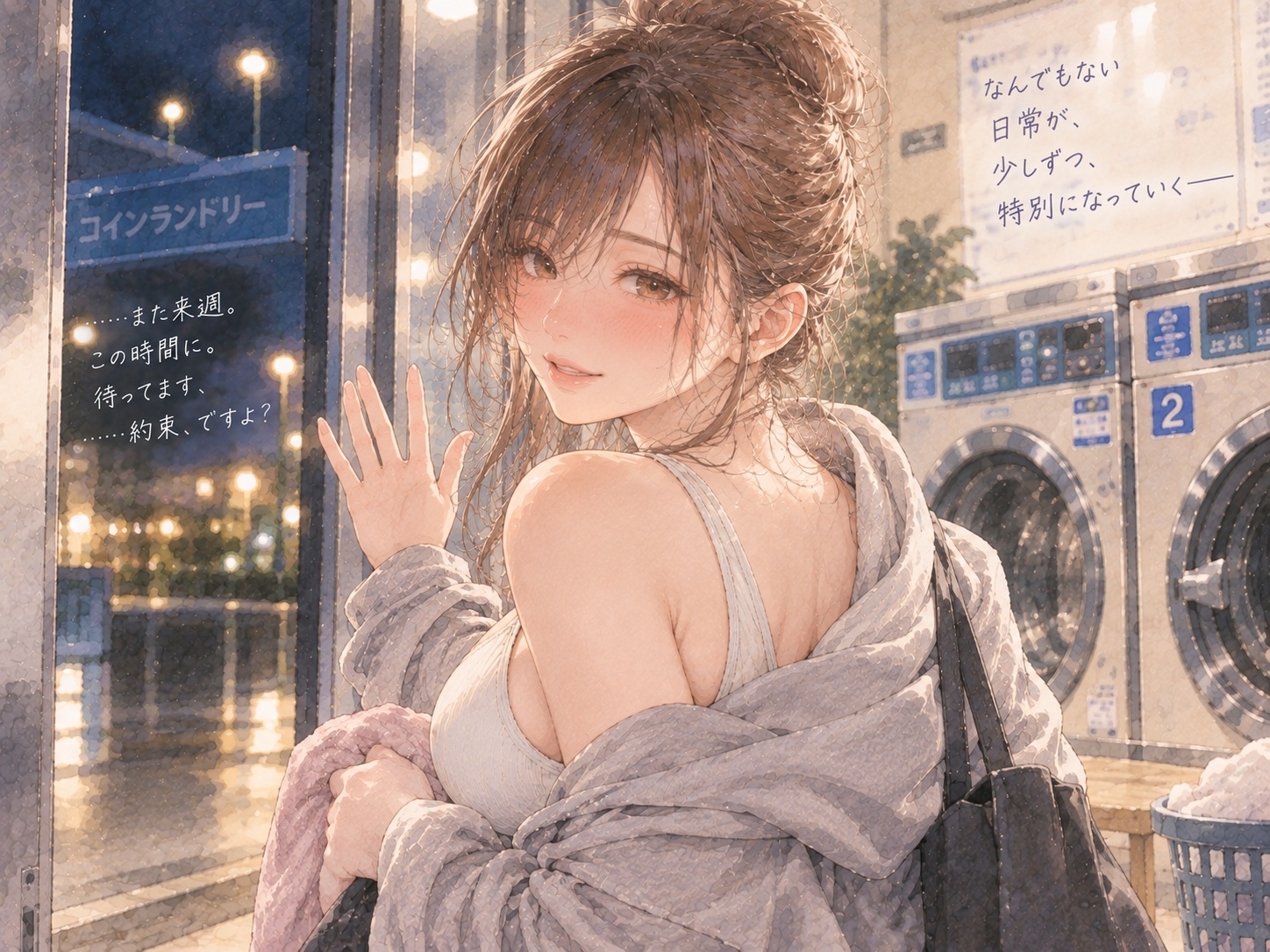 『コインランドリーで毎週会うお姉さんと、洗濯が終わるまで話すだけ。』