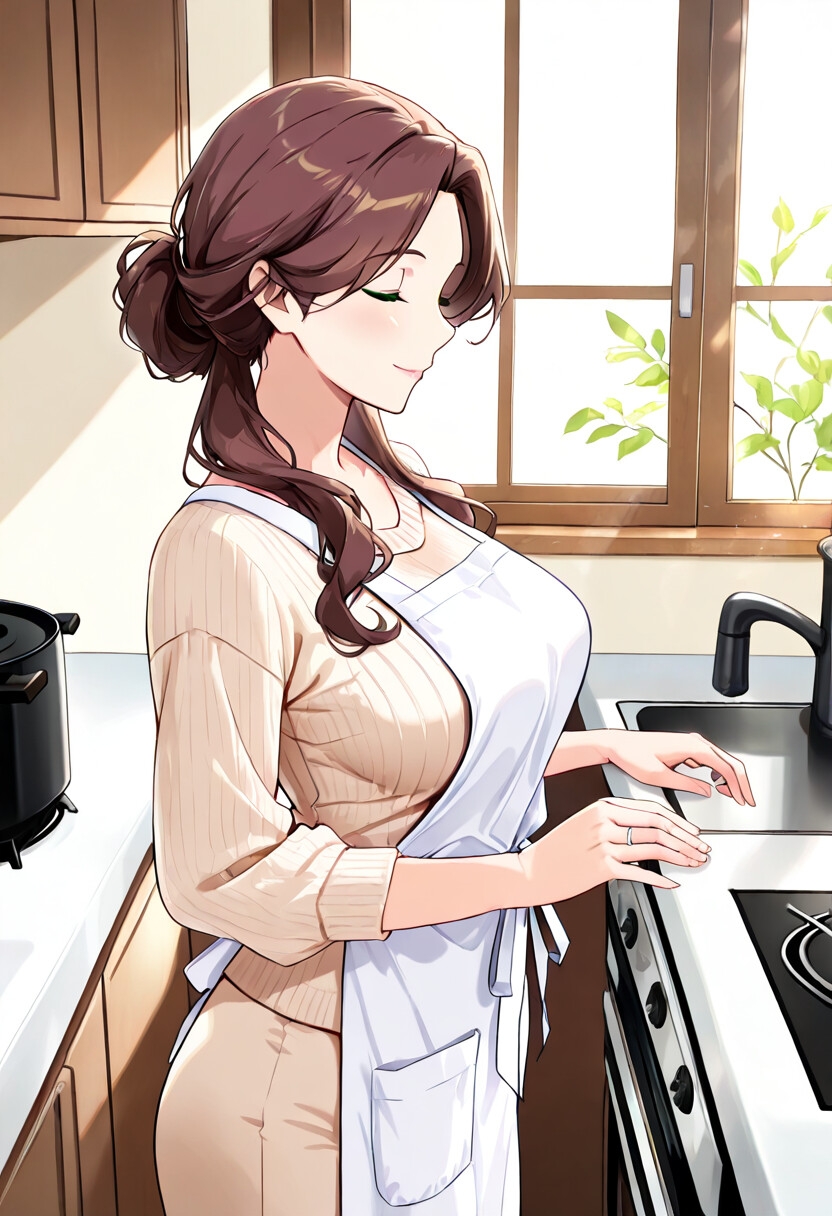 人妻ゆかりと、夕飯の支度をするまでのあいだに。
