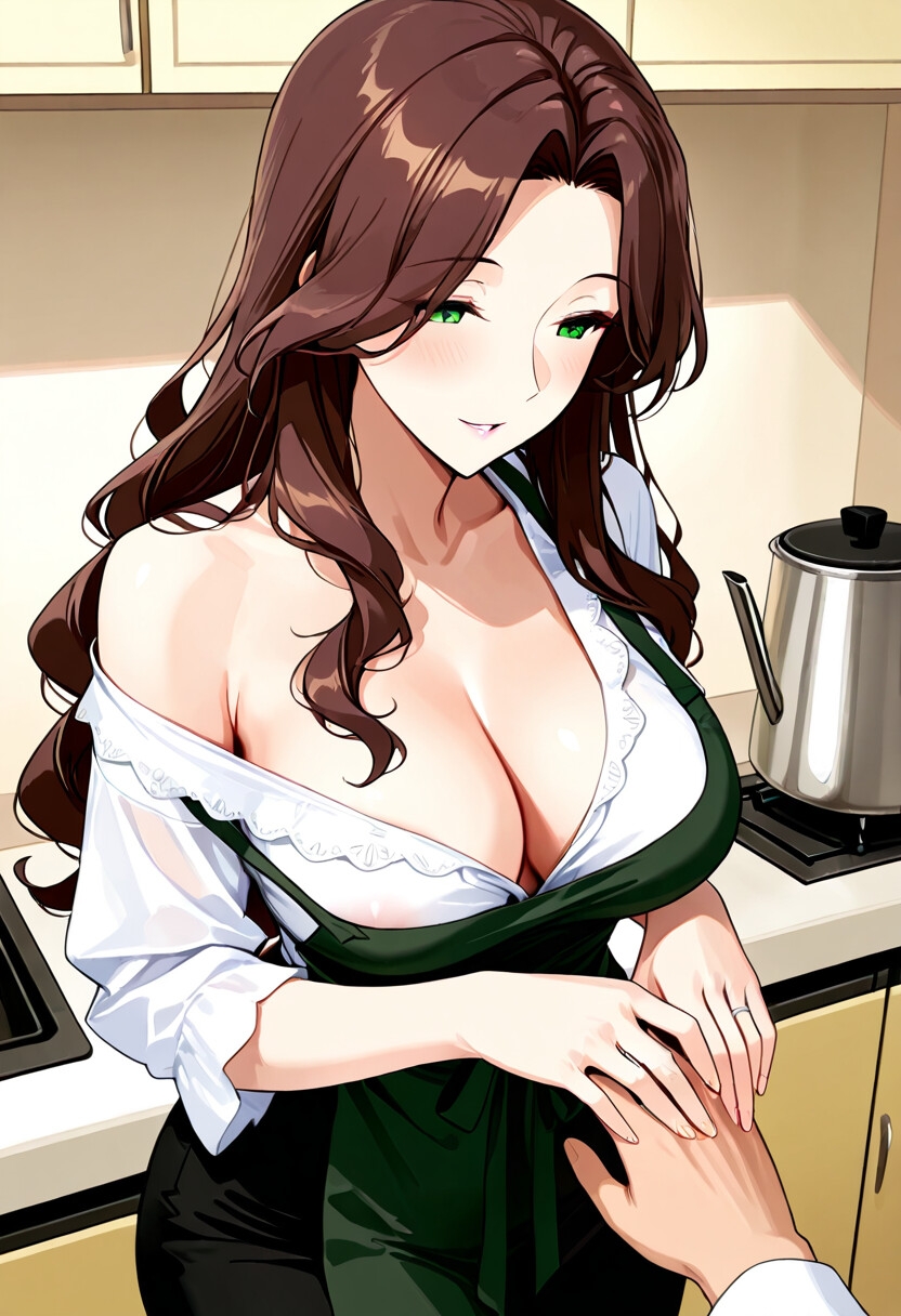 人妻ゆかりと、夕飯の支度をするまでのあいだに。