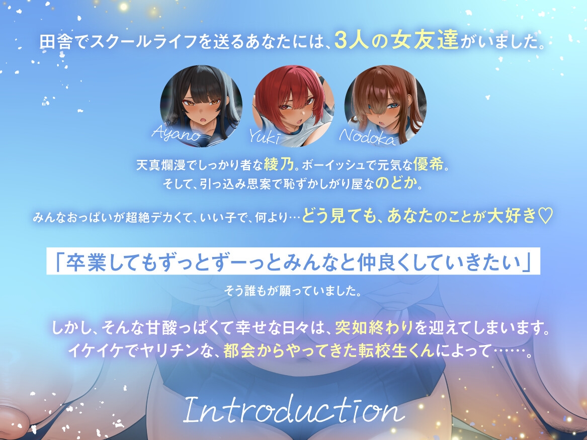 【ハーレムNTR】Lost Summer～優柔不断な僕が両想いだった女友達三人を寝取られる話～