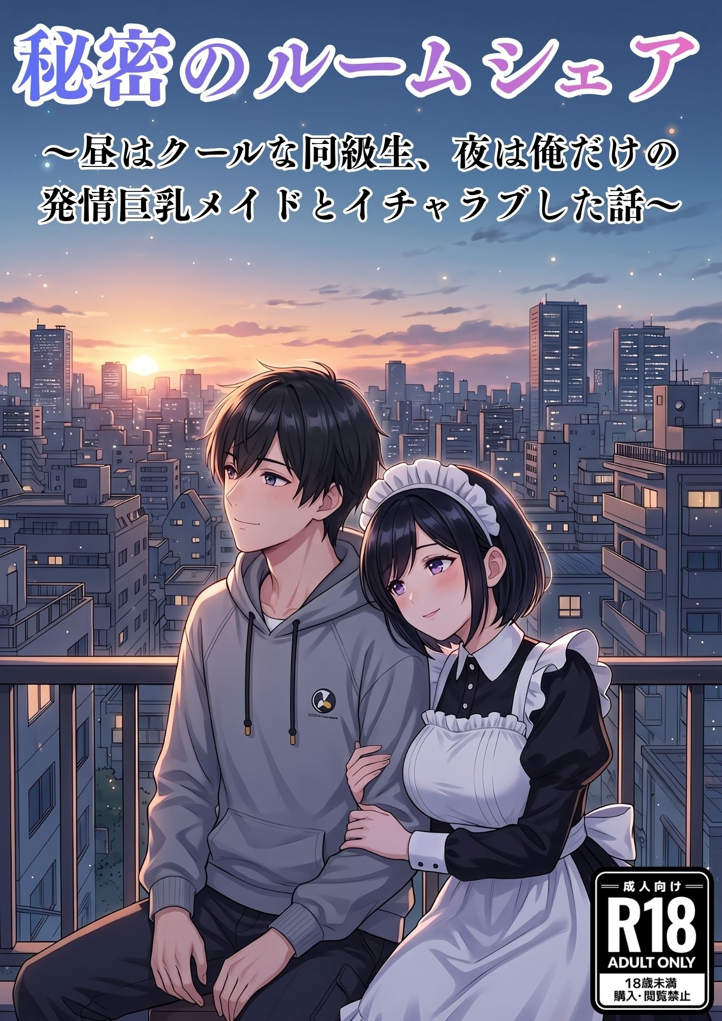秘密のルームシェア 〜昼はクールな同級生、夜は俺だけの発情巨乳メイドとイチャラブした話〜