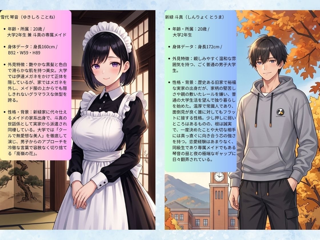 秘密のルームシェア 〜昼はクールな同級生、夜は俺だけの発情巨乳メイドとイチャラブした話〜