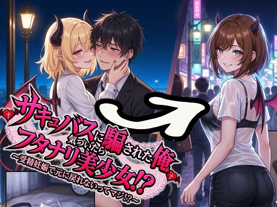 サキュバスに騙された俺気づいたらフタナリ美少女！?～受精妊娠で元に戻れないってマジ！?～