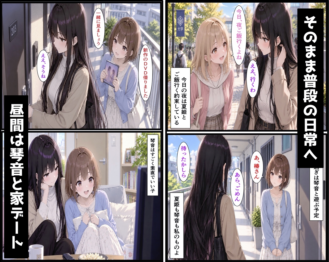 無防備すぎる同級生に、理性が追いつかなかった話 第17.5話「椿の秘密の一日」