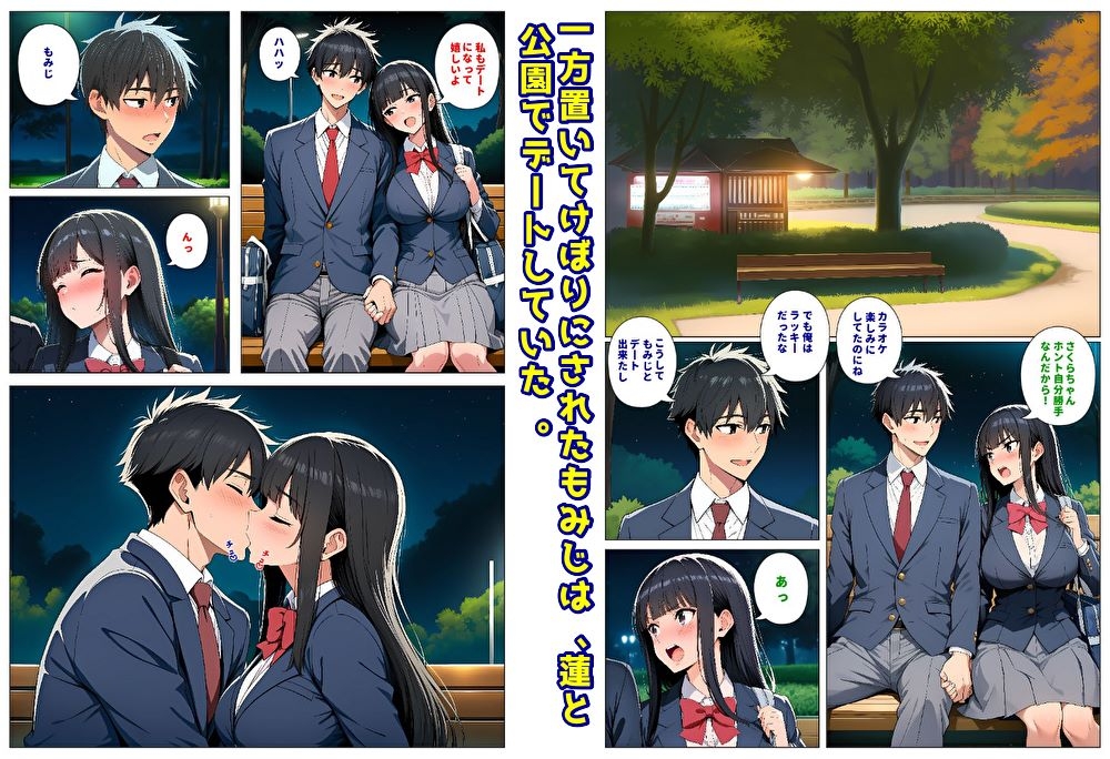 委員長とギャルがセックス勝負3・ギャルが陰キャに告ハラされる・委員長が彼氏の為に野外セックスする