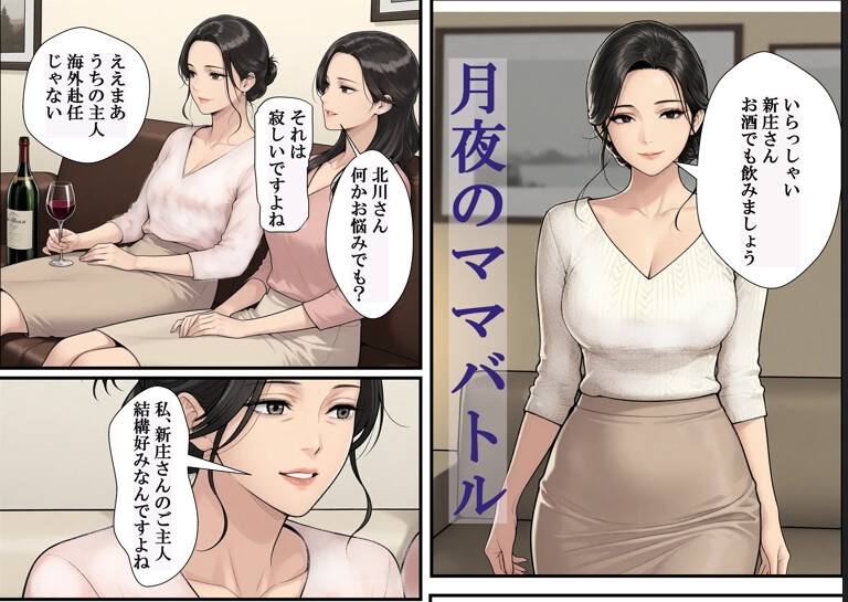 授乳母娘レズ&隣のママとレズバトル