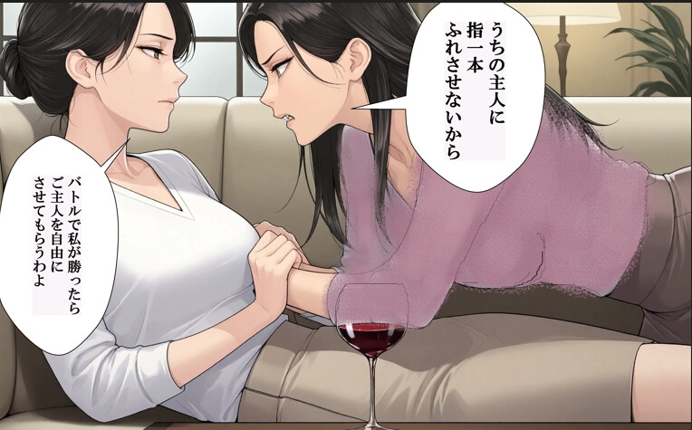 授乳母娘レズ&隣のママとレズバトル