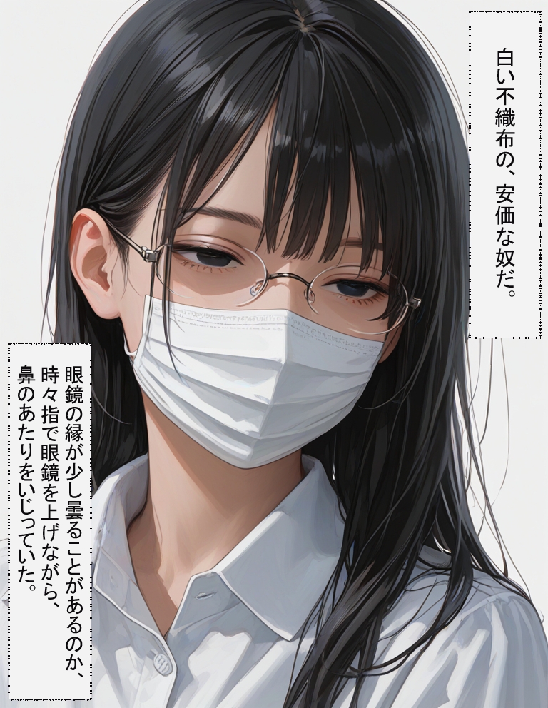 マスクの下は、地味なまま
