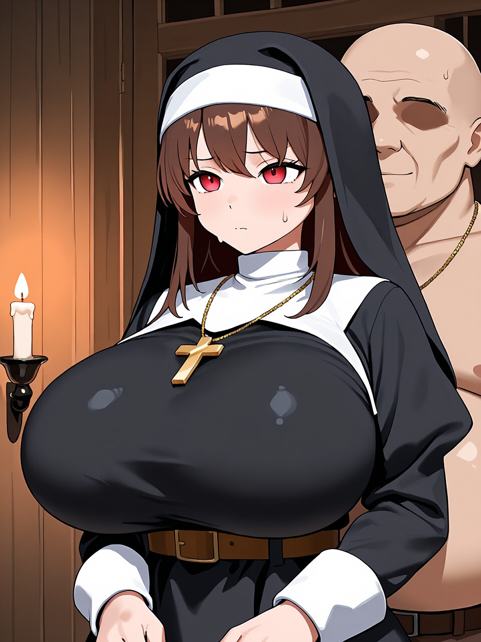 爆乳シスターさんの懺悔室は今日も満室