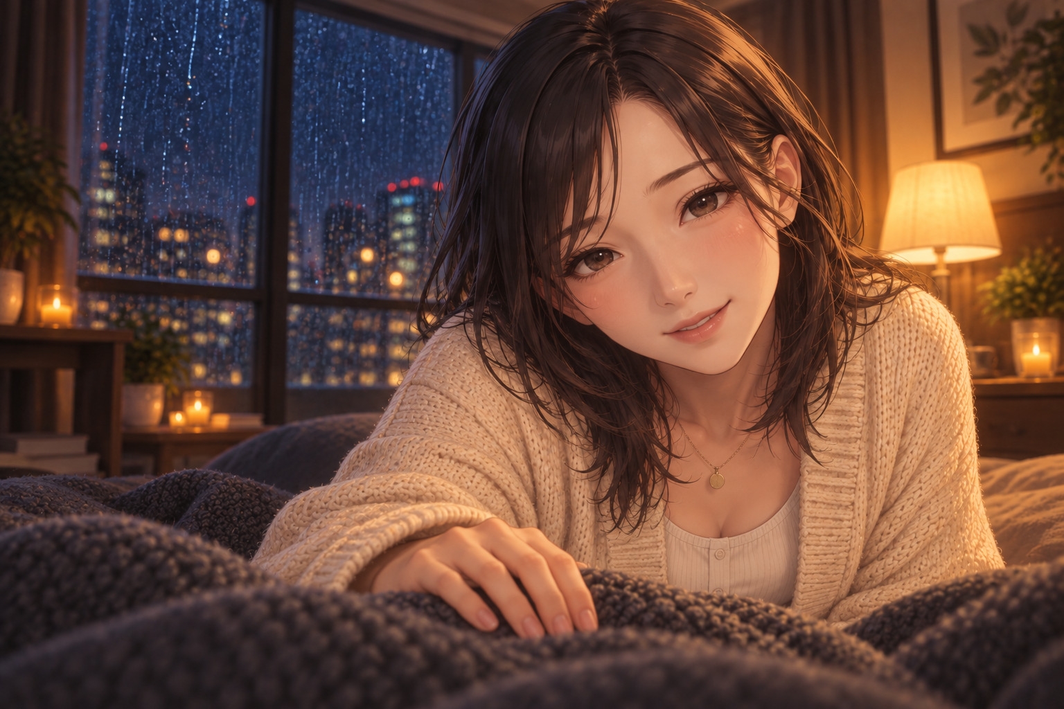 【女性優位催○】凪のサロン・雨の夜～雨だれの間で、委ねたい分だけ委ねる夜～