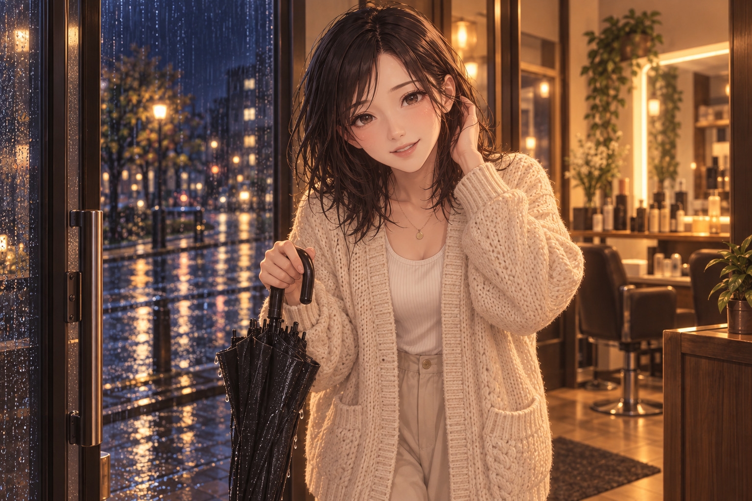 【女性優位催○】凪のサロン・雨の夜～雨だれの間で、委ねたい分だけ委ねる夜～