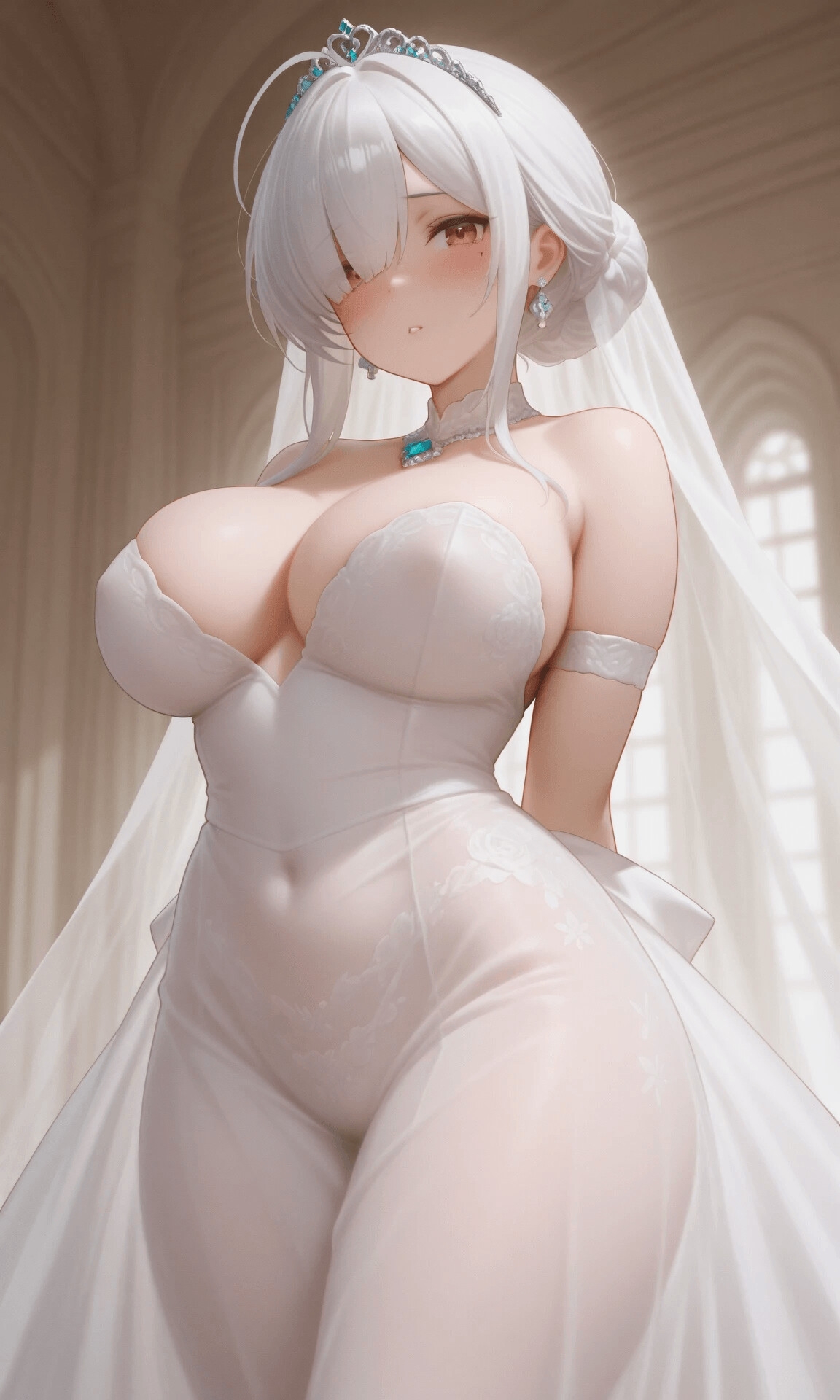 禁断の結婚式場 これから人の妻になる花嫁をじっくり細部まで【超絶美女ヌード動画集】