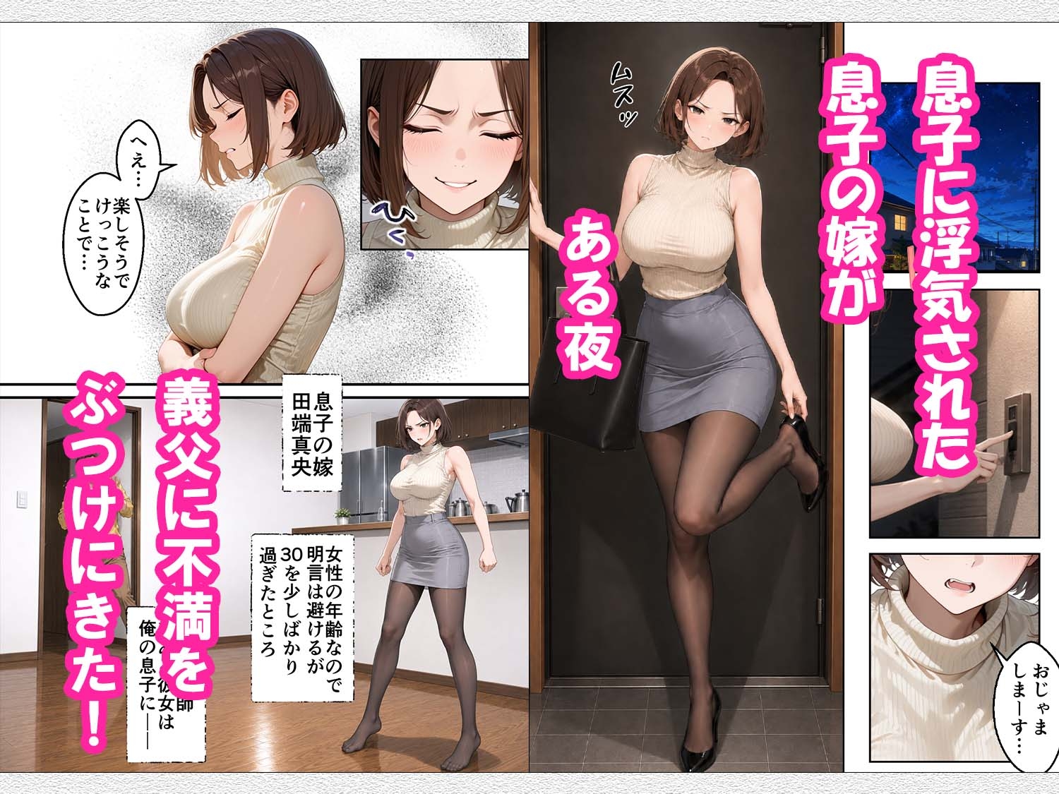 息子に浮気されたムチムチ巨乳の勝ち気妻が俺のチンポに八つ当たりして射精管理までしてくるんだが…