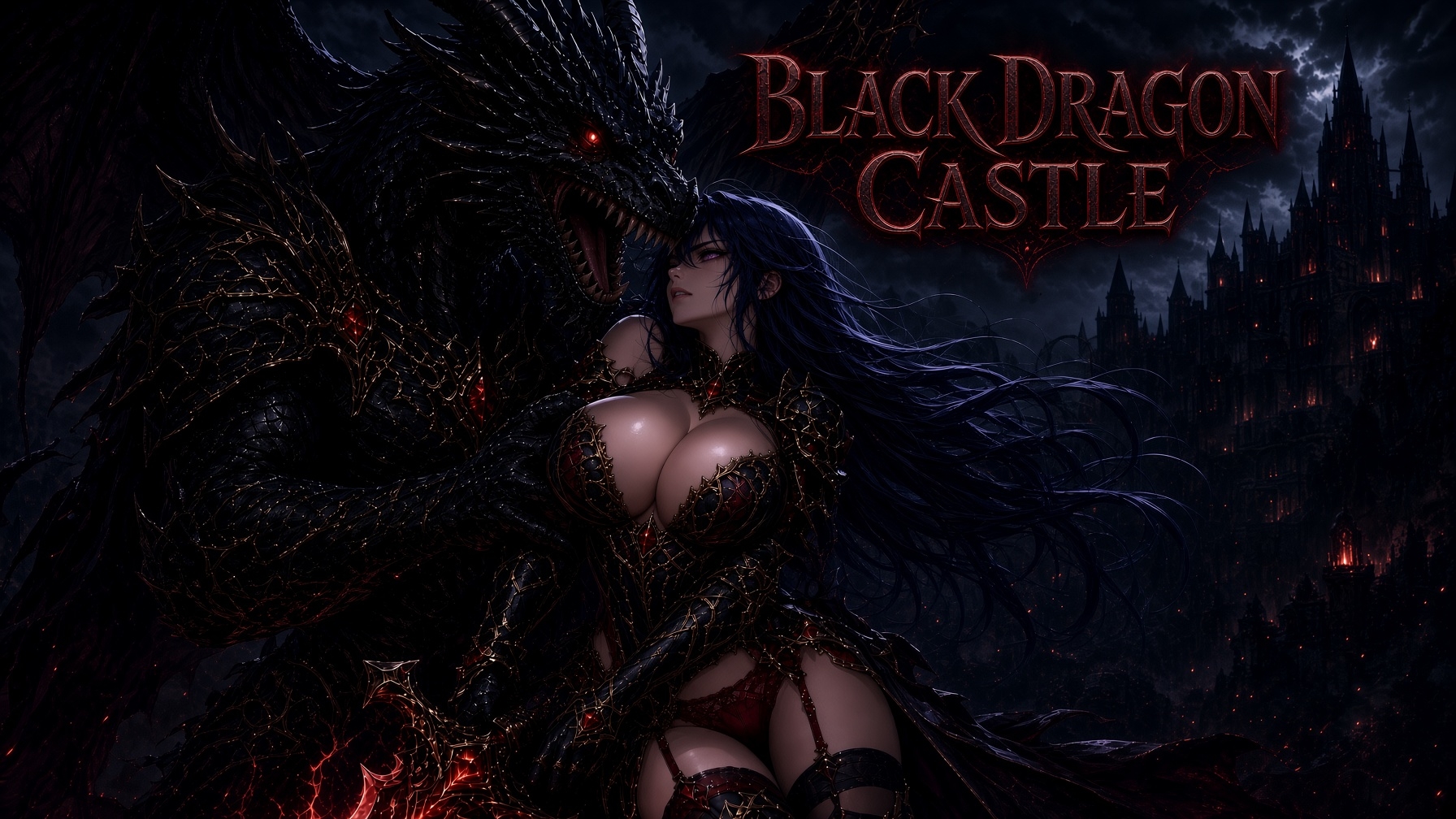 ブラックドラゴン・キャッスル イラスト・動画 設定資料集 BLACK DRAGON CASTLE