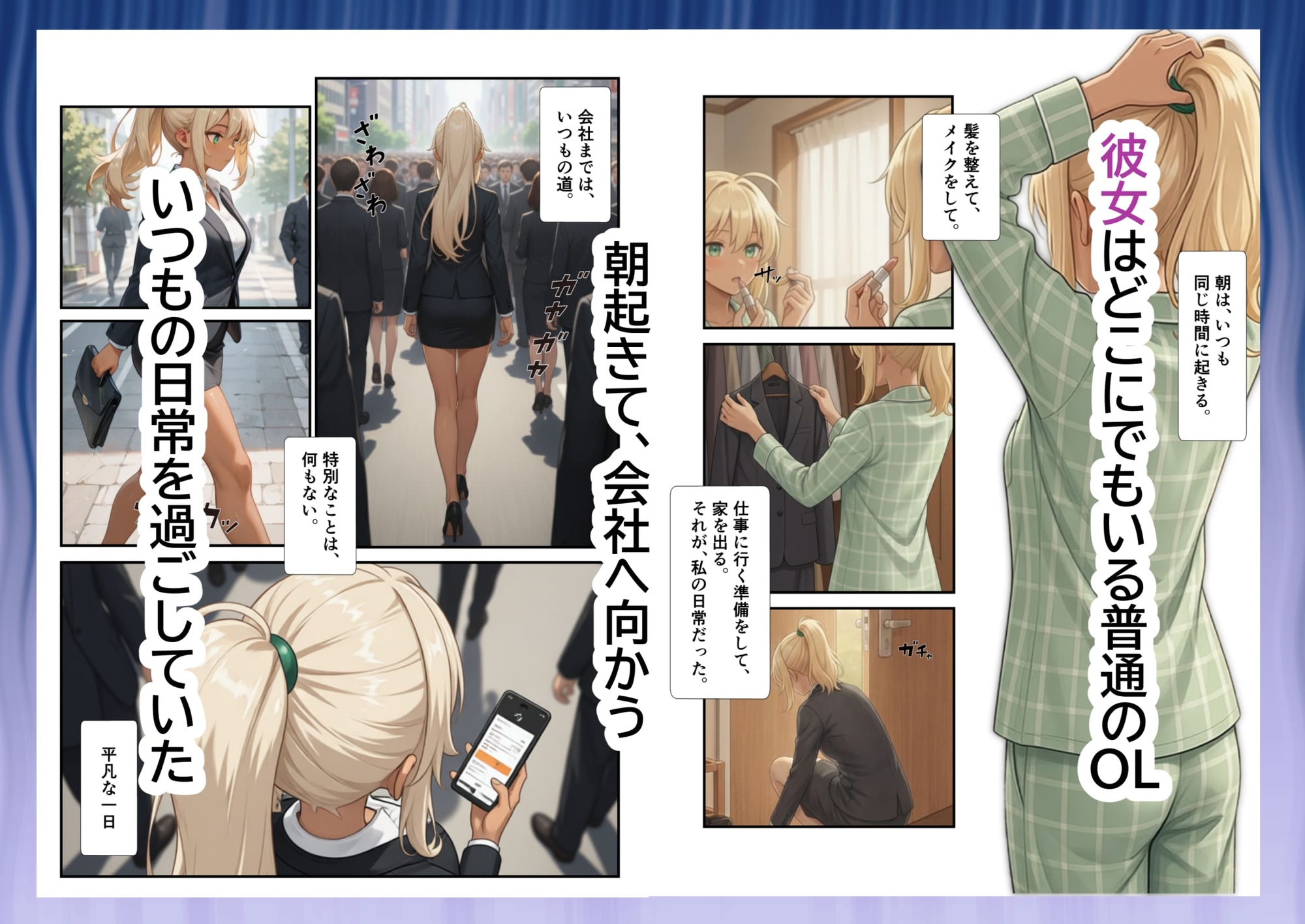 日常が崩壊し、メイド服の下で悦楽を求められるような話