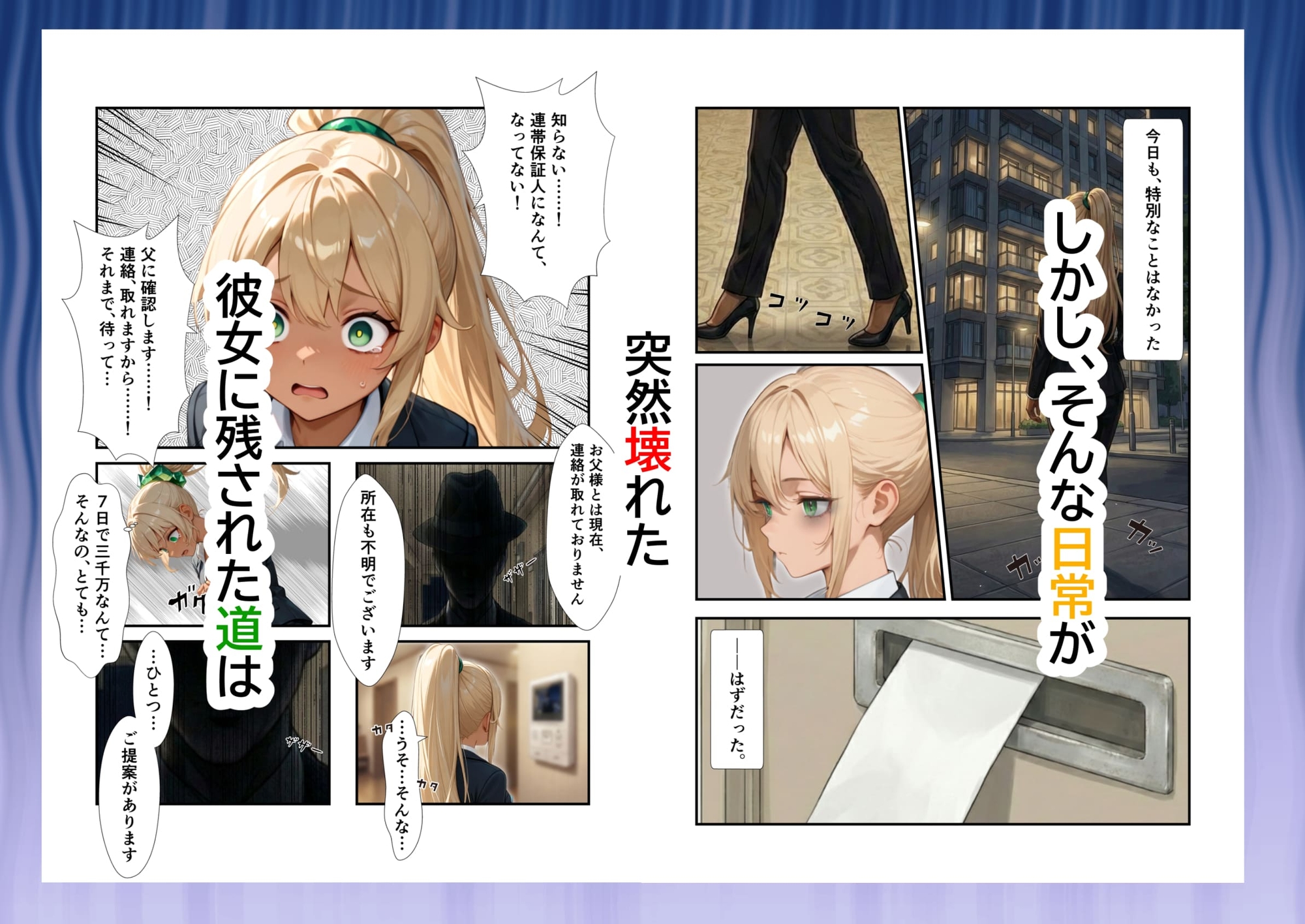 日常が崩壊し、メイド服の下で悦楽を求められるような話