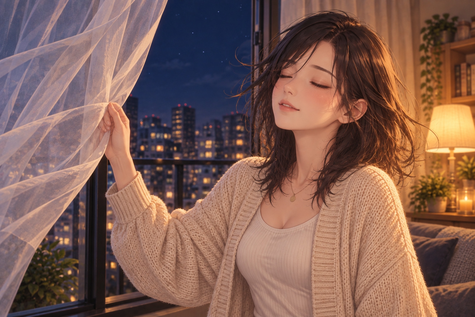 【女性優位催○】凪のサロン・風の夜～通り抜ける風に、委ねたい分だけ委ねる夜～