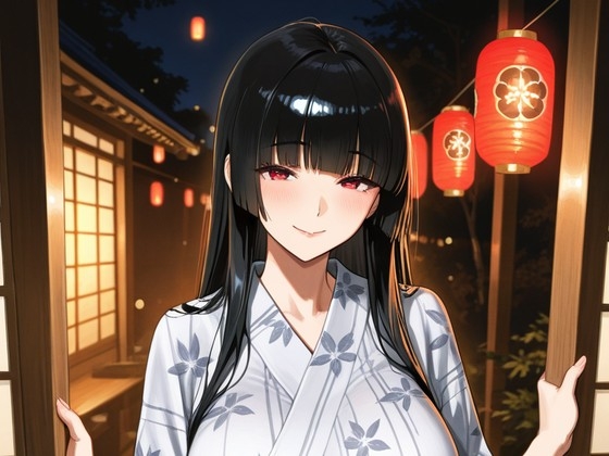 黒髪の女将、湯けむりの夜 —温泉宿の密かな休息— CG集【R18】