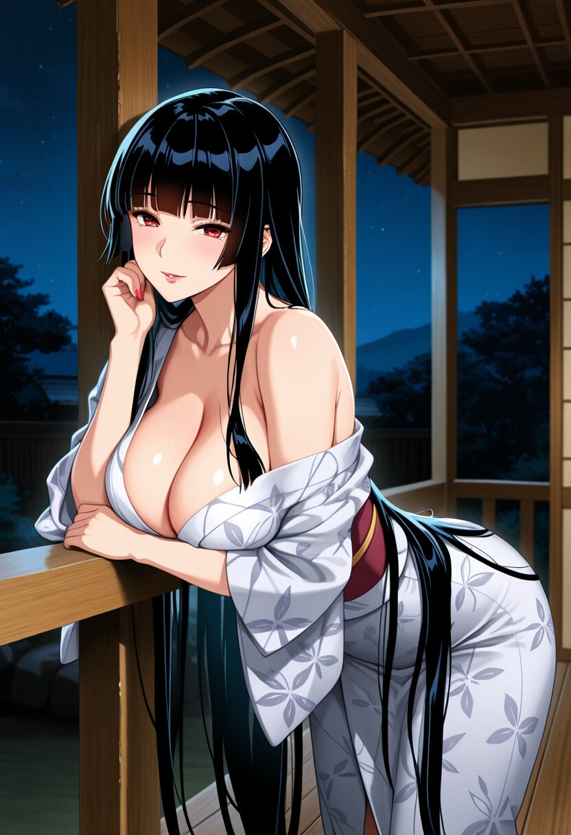 黒髪の女将、湯けむりの夜 —温泉宿の密かな休息— CG集【R18】 – Preview 3