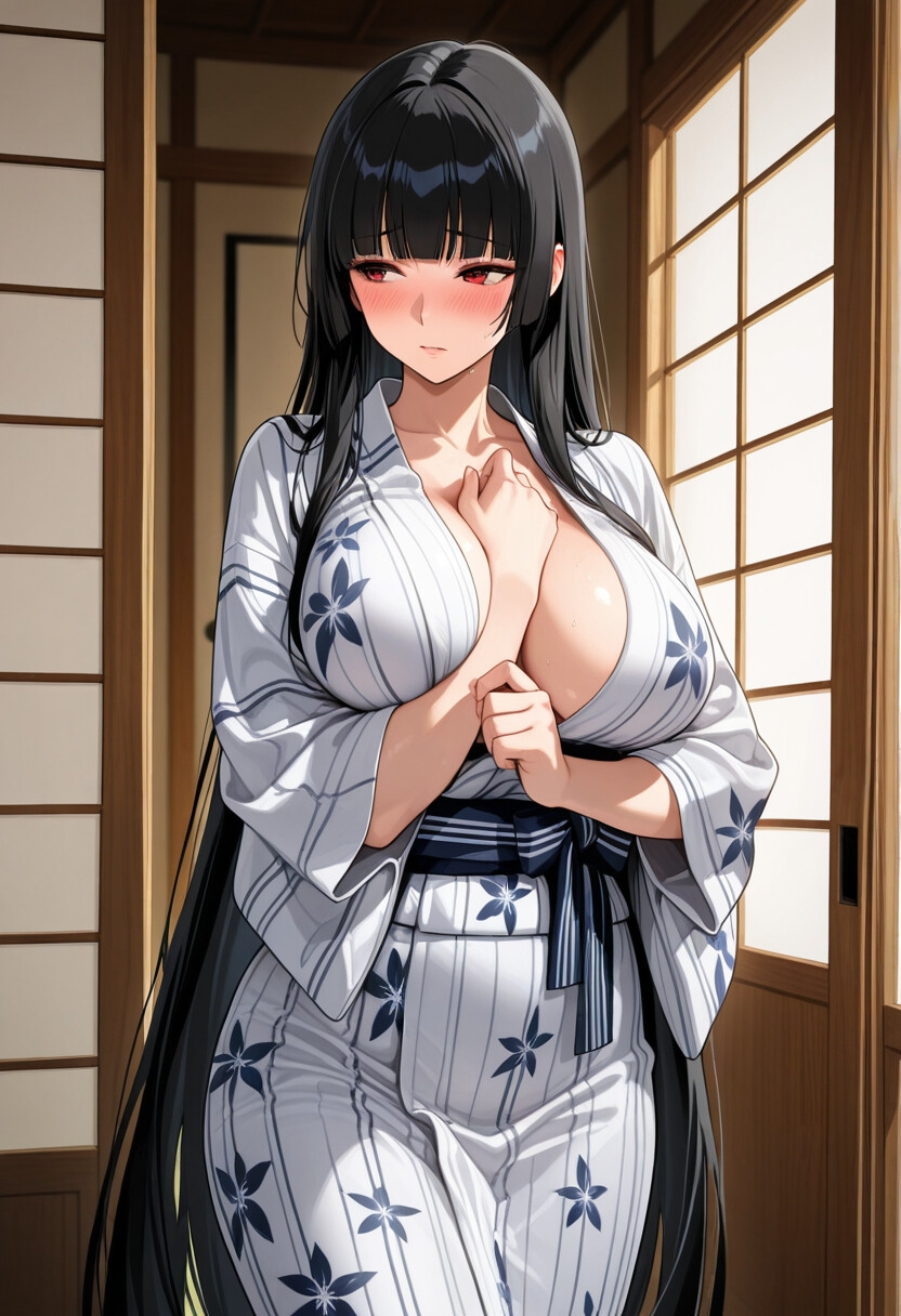 黒髪の女将、湯けむりの夜 —温泉宿の密かな休息— CG集【R18】 – Preview 4