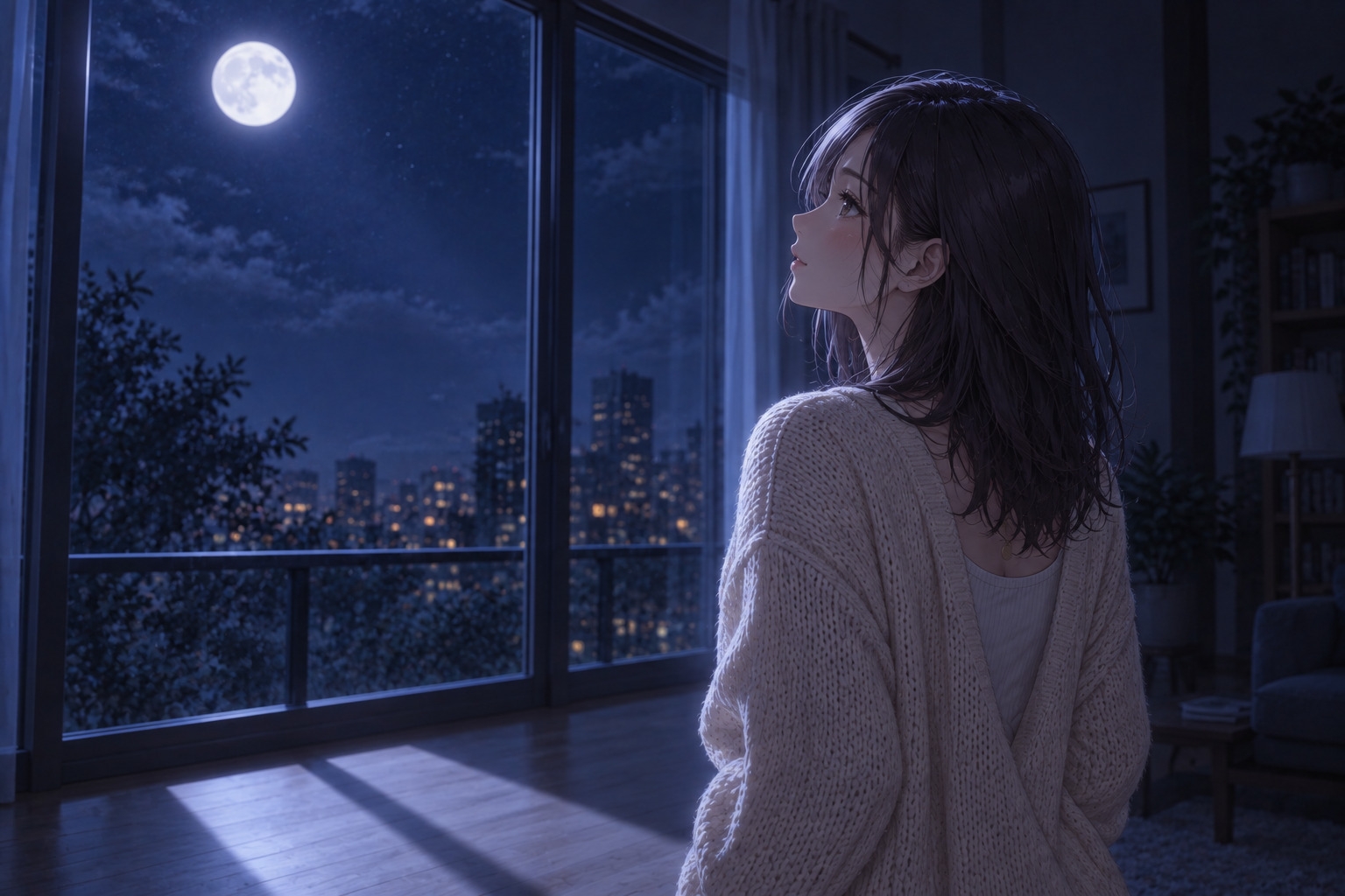 【女性優位催○】凪のサロン・月の夜～月明かりの影のほうへ、委ねたい分だけ委ねる夜～