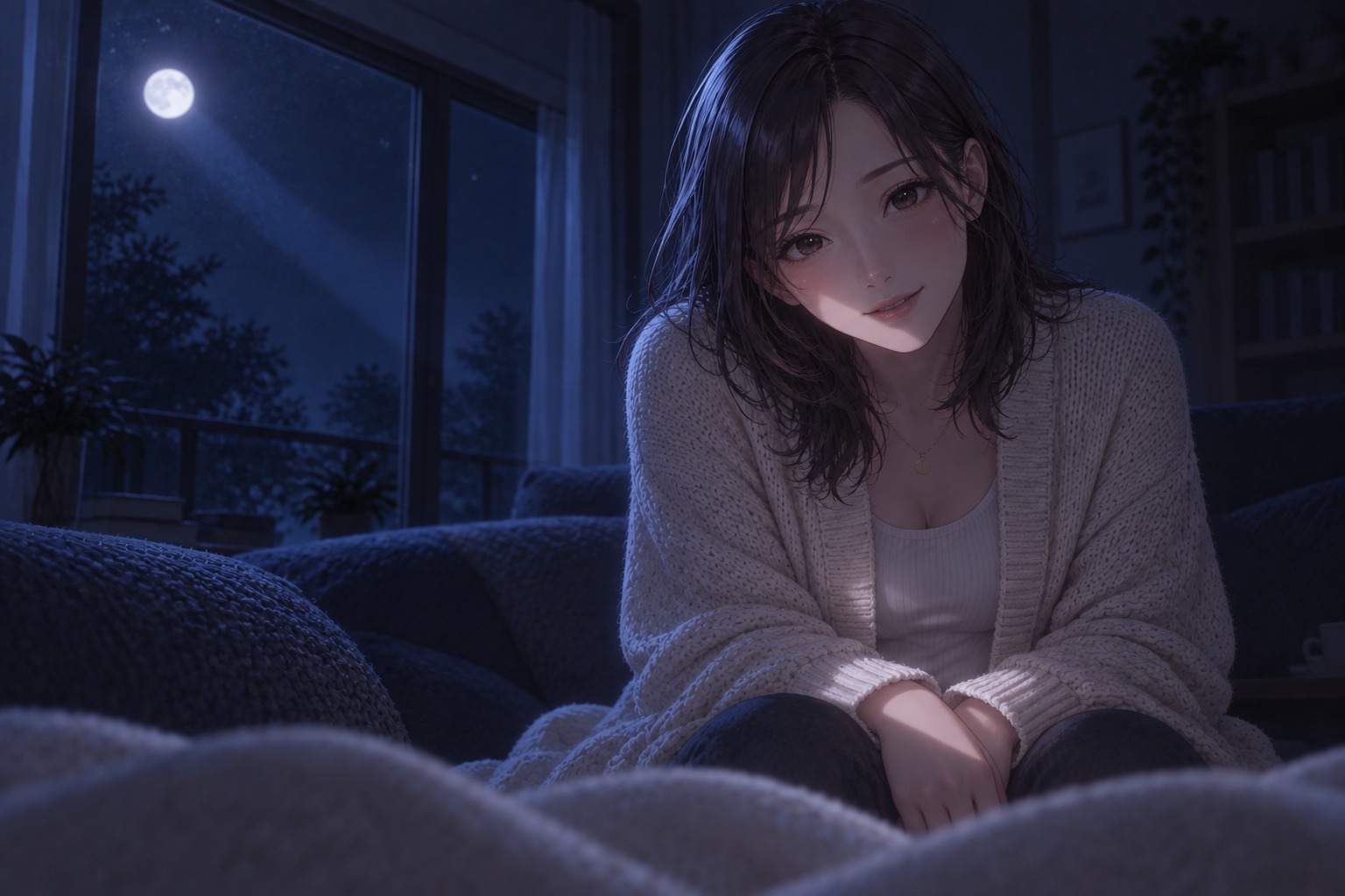 【女性優位催○】凪のサロン・月の夜～月明かりの影のほうへ、委ねたい分だけ委ねる夜～