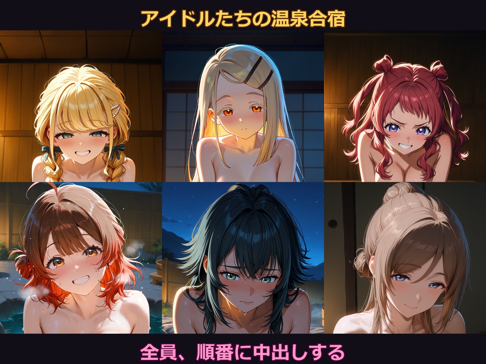 【学○ス】アイドルたちの温泉合宿 〜全員、順番に中出しする〜 – Preview 2