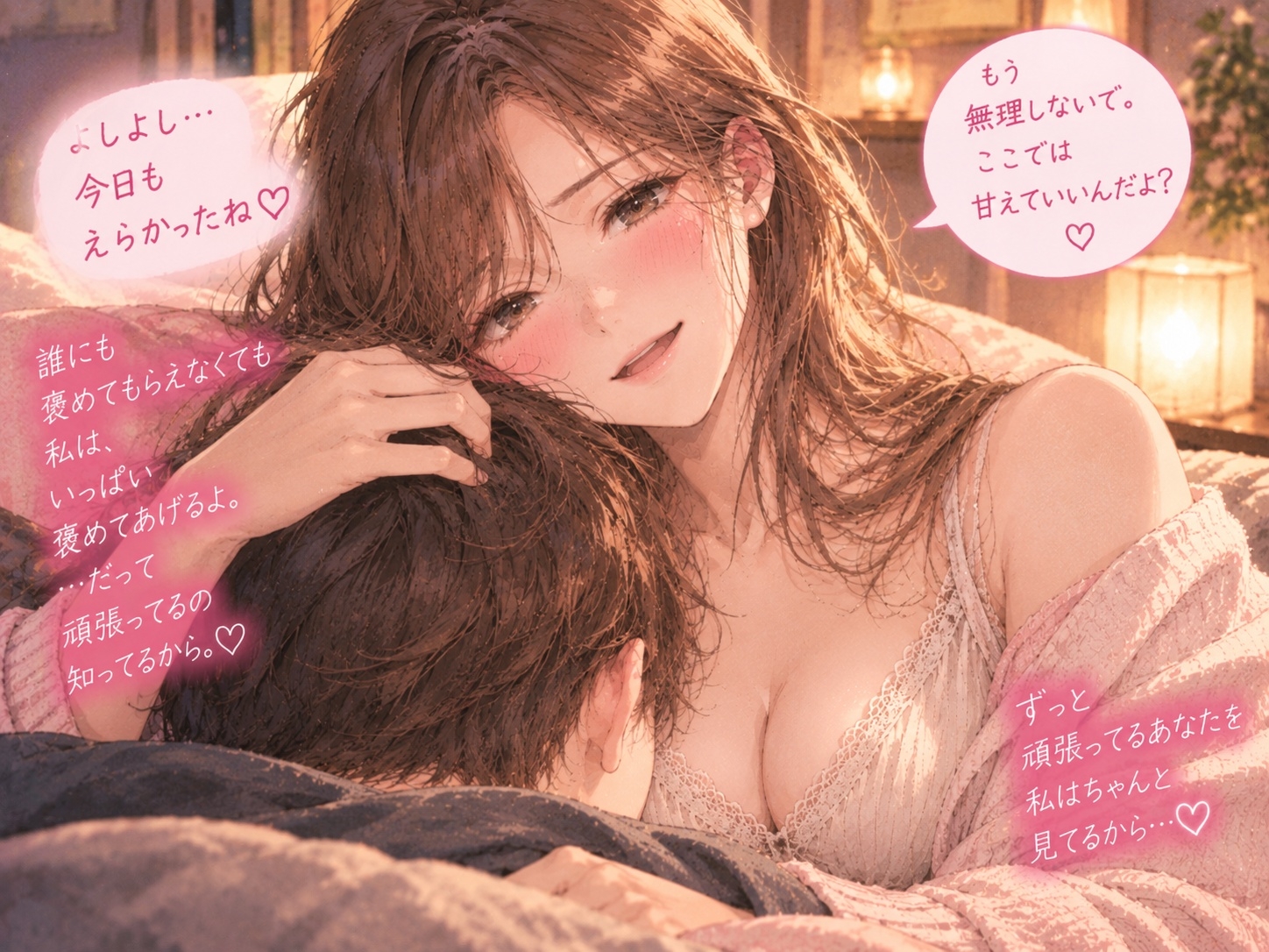 『「頑張りすぎ」って年上彼女に叱られて、そのまま甘やかされる夜。』