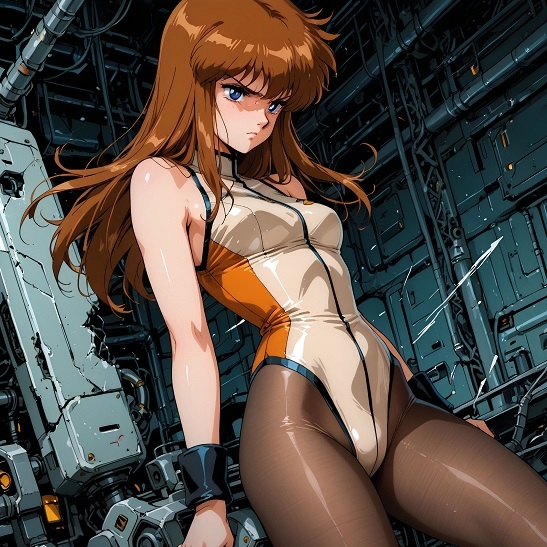 『【表】誘拐されてスーパーマシーンのパイロットにされた三人娘』AIの手で蘇る懐かしのヒロインシリーズ