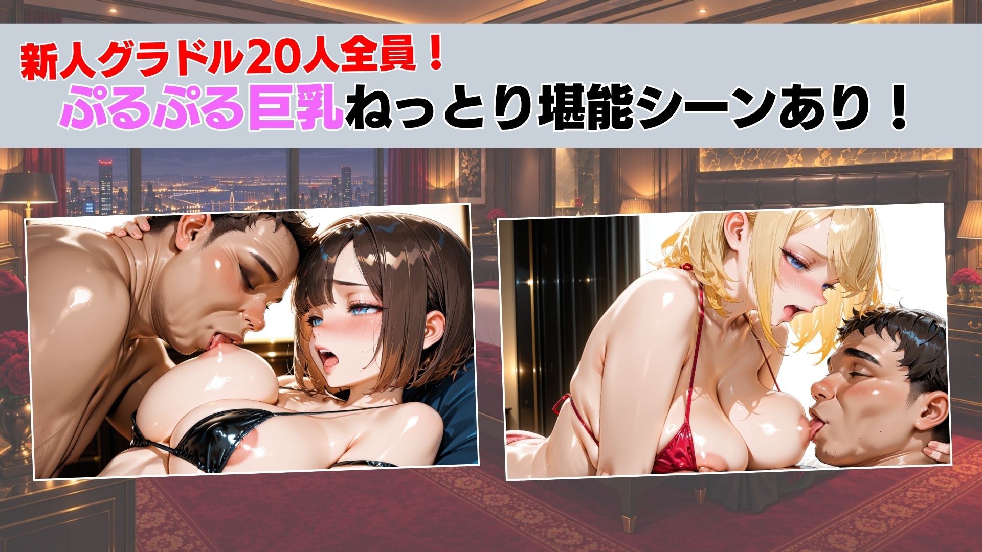 ねっとり乳舐めに堕ちた新人グラビアアイドル