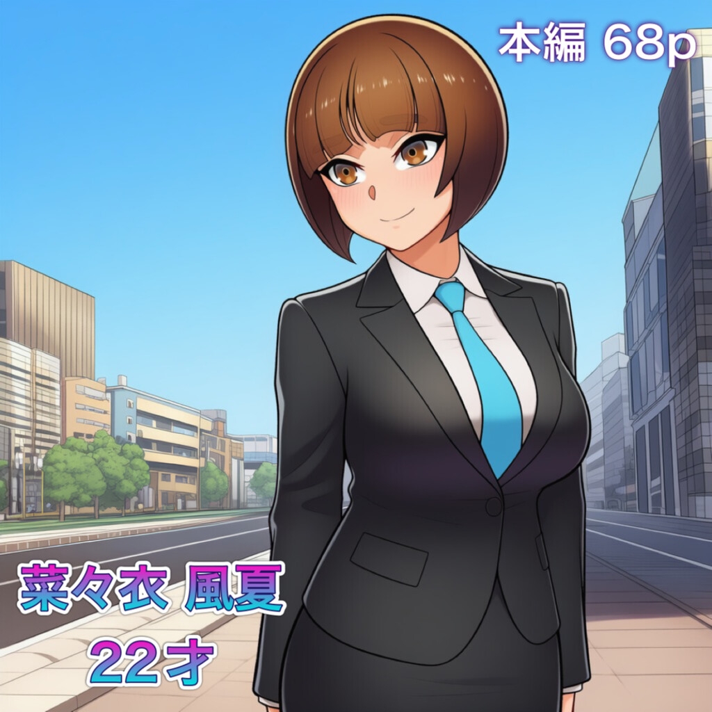 変態上司がうんこを漏らしたふたなりOLを路地裏アナル調教！