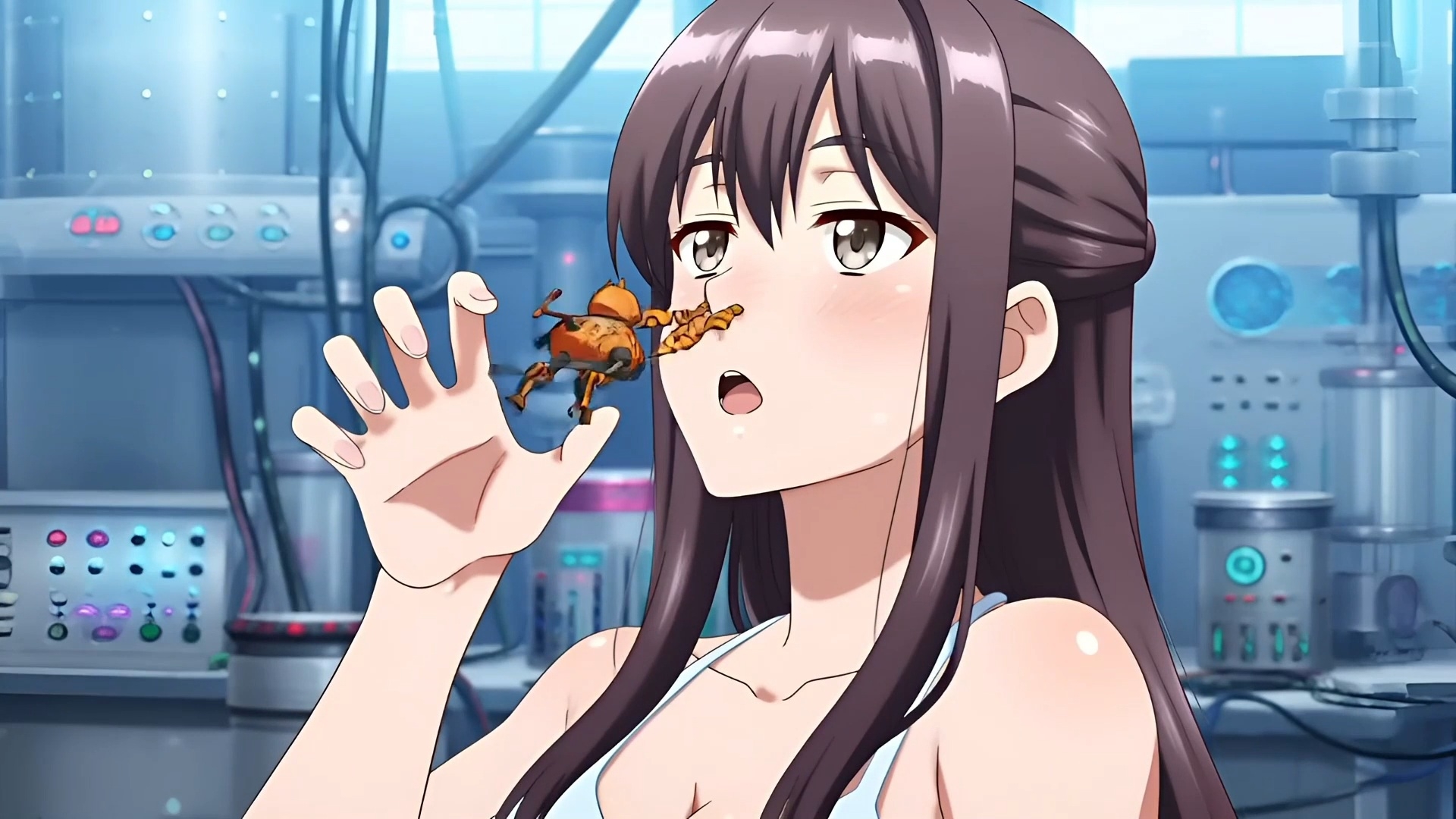 美奈さんのくしゃみ実験観察！(MP4アニメ) / Observing Mina's Sneezing Experiment! (MP4 Animation)