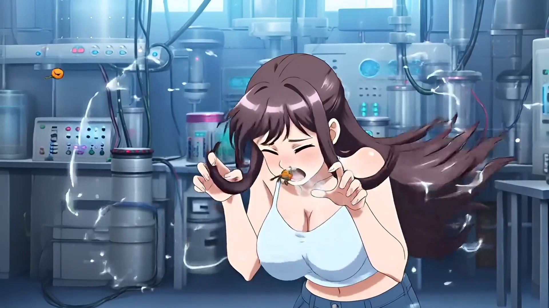 美奈さんのくしゃみ実験観察！(MP4アニメ) / Observing Mina's Sneezing Experiment! (MP4 Animation)