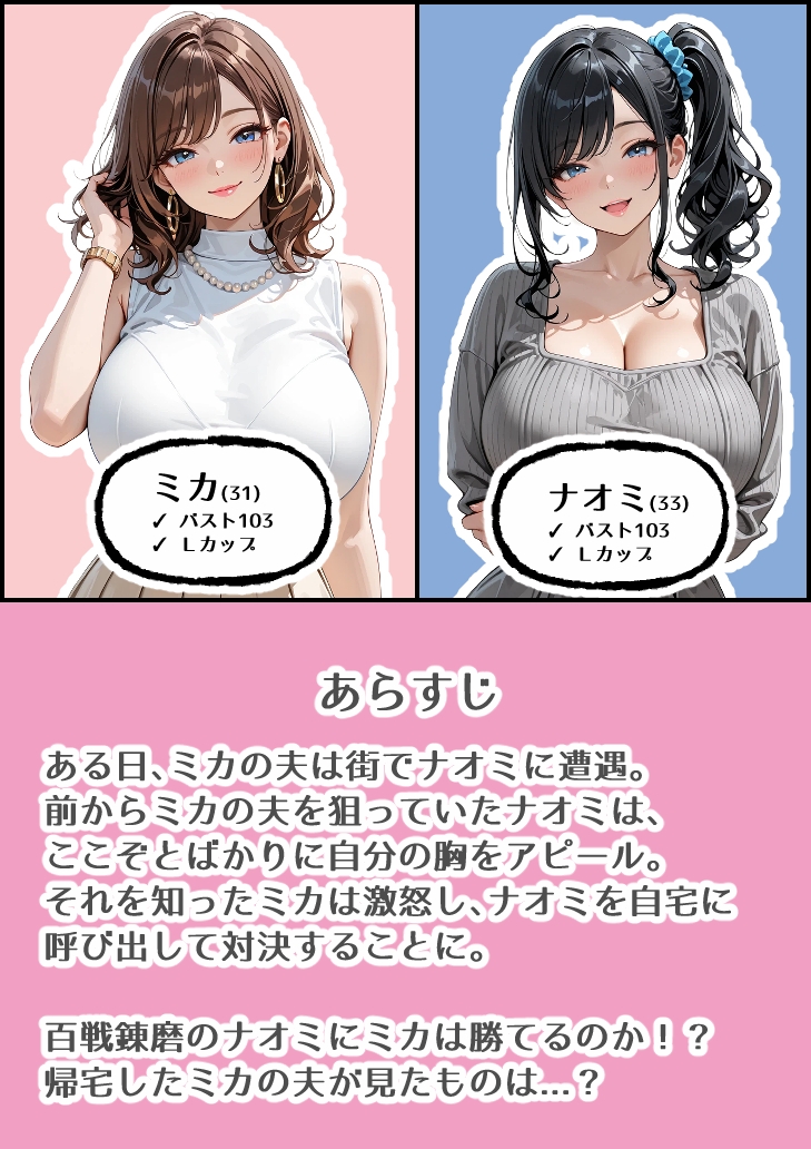 巨乳セレブママとその夫が巨乳ビッチママとイカせ合い勝負した話