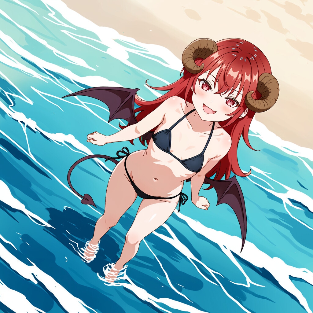 うちの七大罪 海に来て、ただただ大きくなってみた
