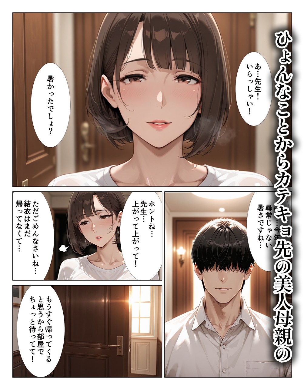カテキョ先の母親がオナニーでトロトロなら中出ししまくるしかないって話