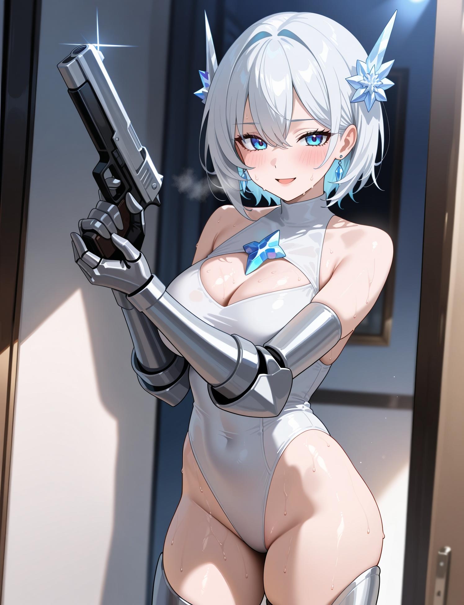 競泳水着・レオタード型戦闘服のヒロインがやられちゃいました！