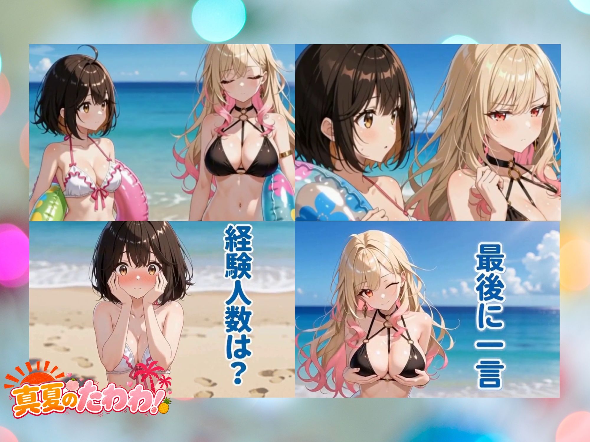 【4K 120FPS】真夏のたわわ！～内緒のハメ撮りビーチ～