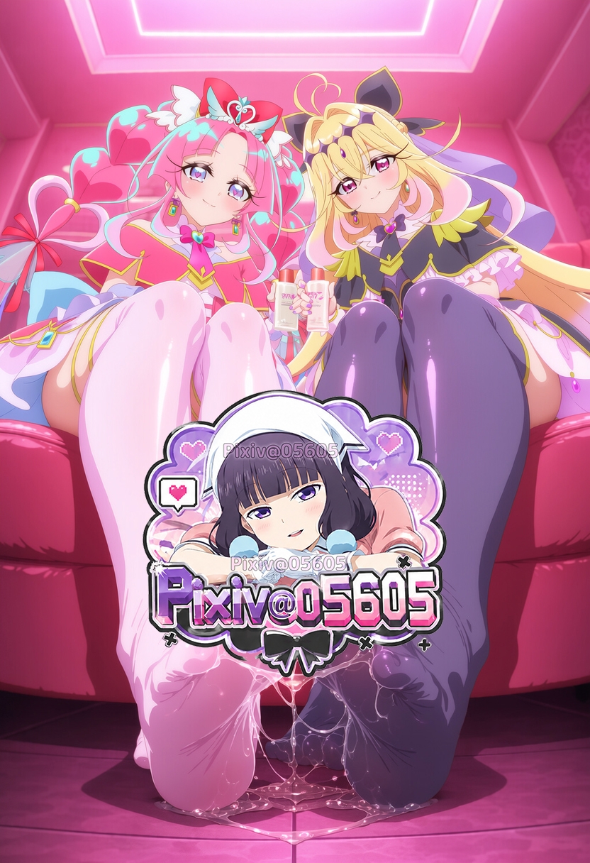 キ◯アミスティック×キ◯アアルカナ・シャドウ 足フェチ ニーソ ローション